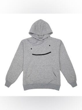 Minimalist ‘Dream’ Graphic Hoodie Sweatshirt | Gray Oversized Hoodie Size L